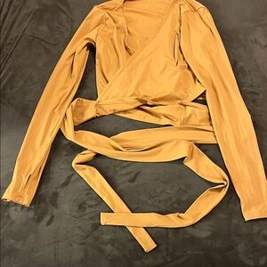 Balance Athletica Camel Wrap Blouse